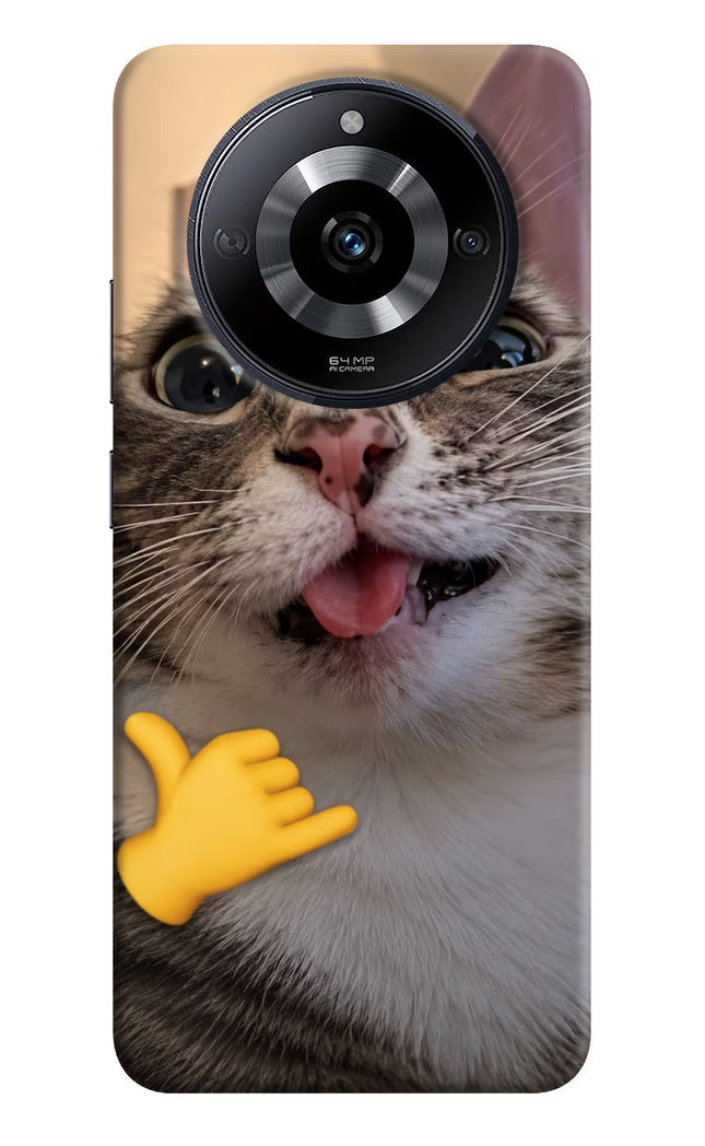 Silly Cat Call Realme Narzo 60 5G Hard Case Back Cover by Casekaro