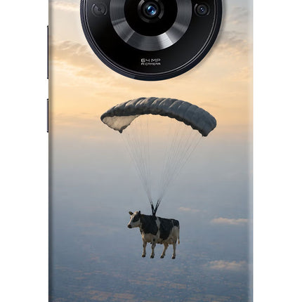 Skydiving Cow Realme Narzo 60 5G Hard Case Back Cover by Casekaro