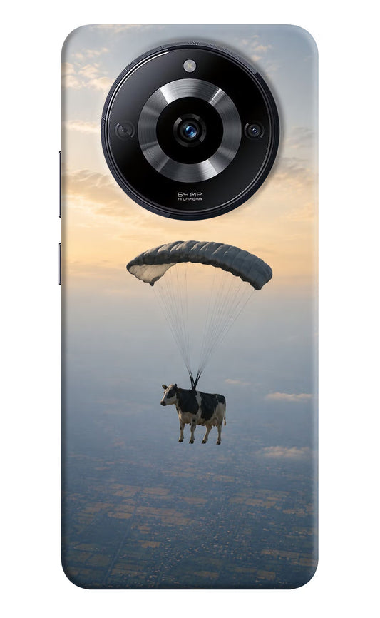 Skydiving Cow Realme Narzo 60 5G Hard Case Back Cover by Casekaro