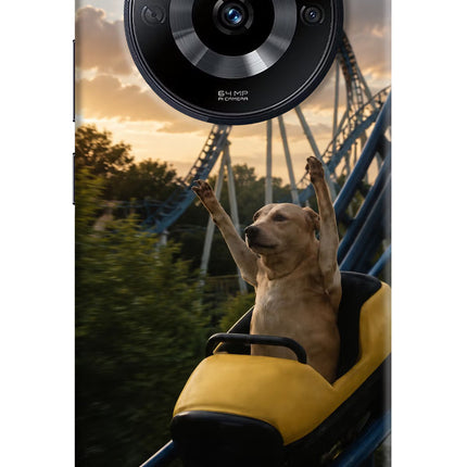 Rollercoaster Dog Realme Narzo 60 5G Hard Case Back Cover by Casekaro