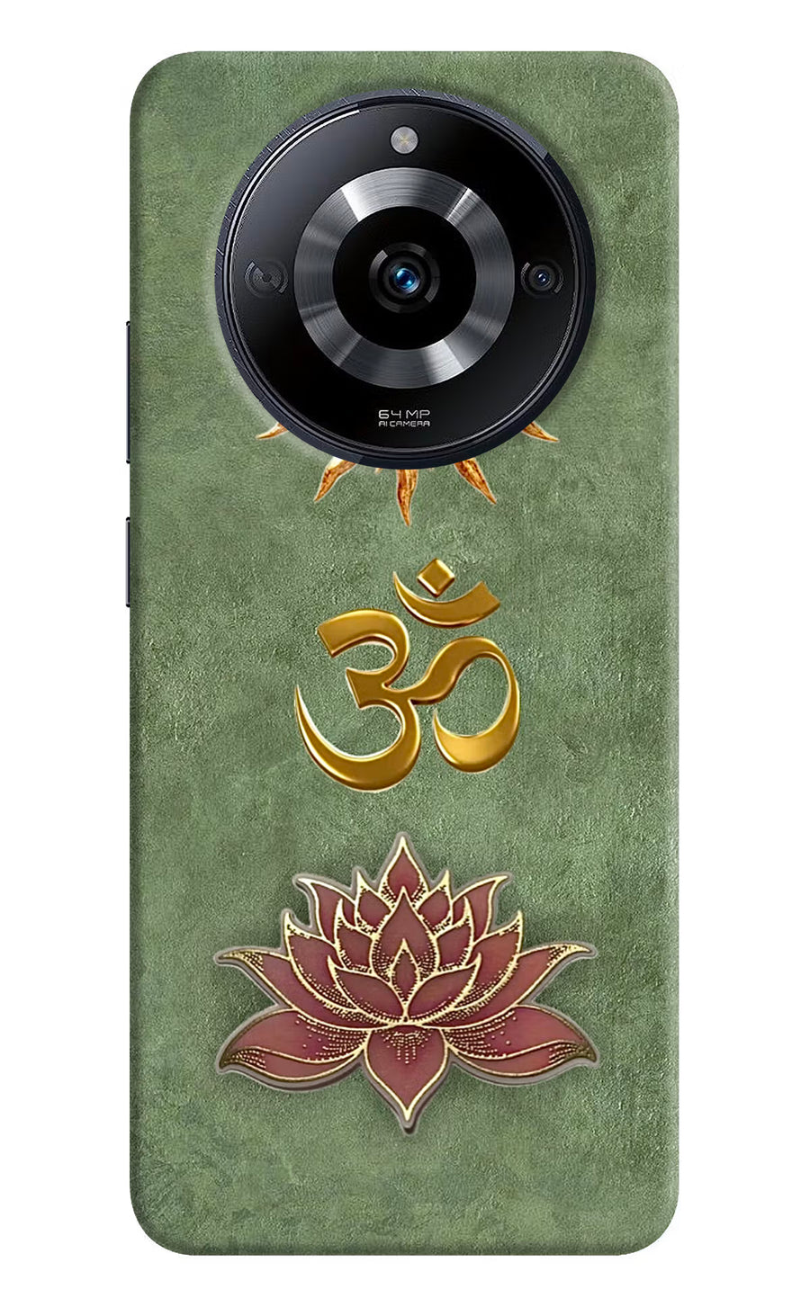 Om & Lotus Realme Narzo 60 5G Back Cover, Hard case