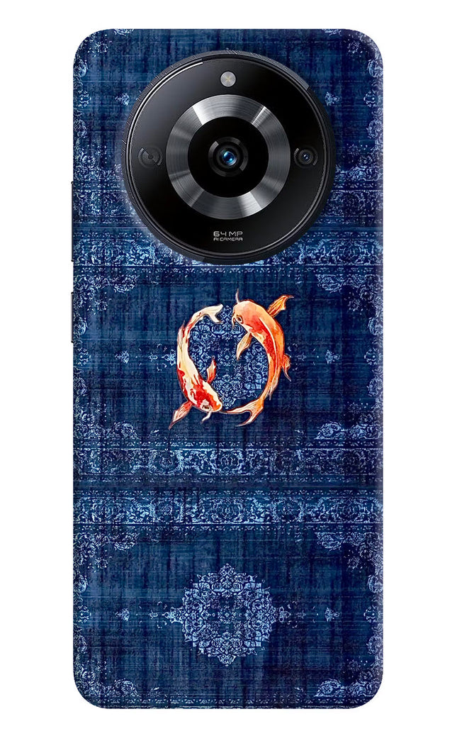 Koi Blue Realme Narzo 60 5G Hard Case Back Cover by Casekaro