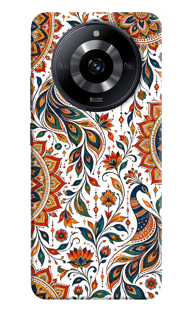 White Mayura Realme Narzo 60 5G Hard Case Back Cover by Casekaro