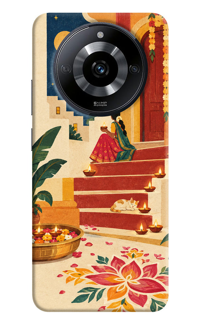 Diwali Rangoli Realme Narzo 60 5G Hard Case Back Cover by Casekaro