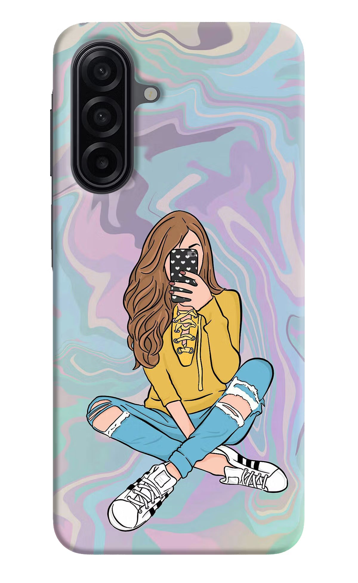 Selfie Girl Samsung M17 5G Back Cover