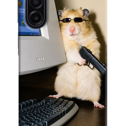 Hacker Hamster Samsung M17 5G Hard Case Back Cover by Casekaro