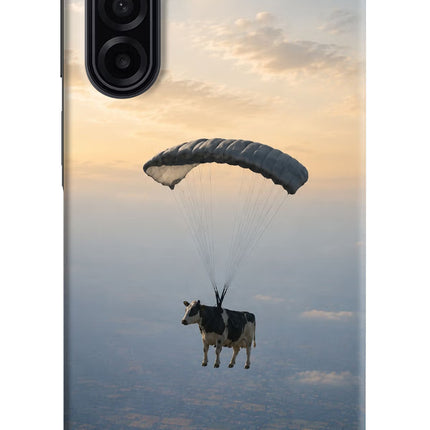 Skydiving Cow Samsung M17 5G Hard Case Back Cover by Casekaro