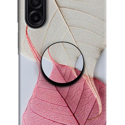 White Pink Leaf Samsung M17 5G Pop Case by Casekaro