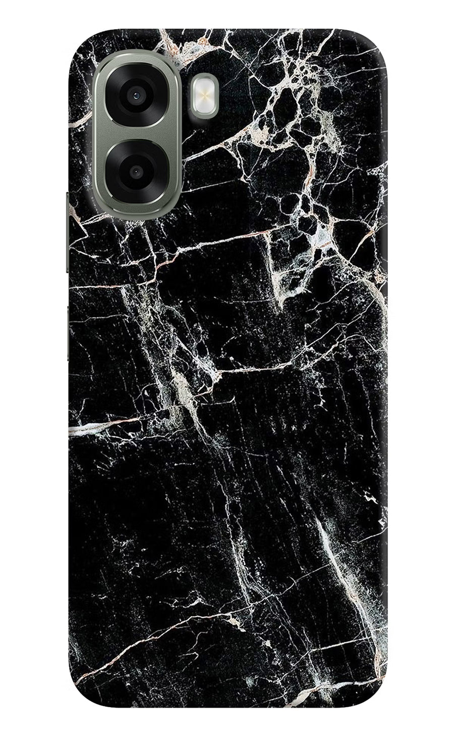 Black Marble Texture Oppo A6x 5G Back Cover, Hard case