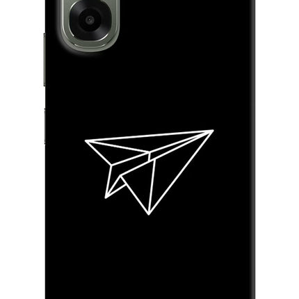 Paper Plane White Oppo A6x 5G Hard Case Back Cover by Casekaro