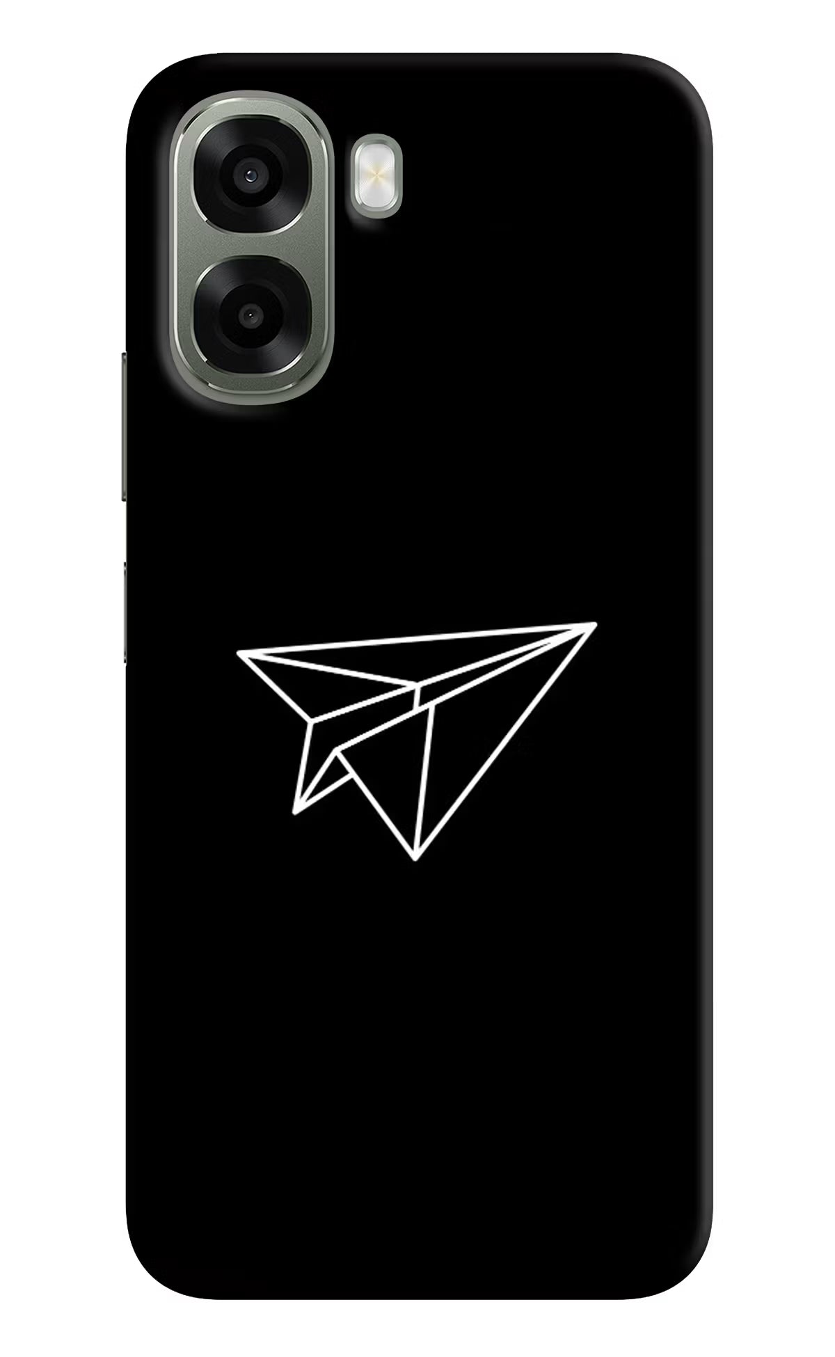 Paper Plane White Oppo A6x 5G Back Cover