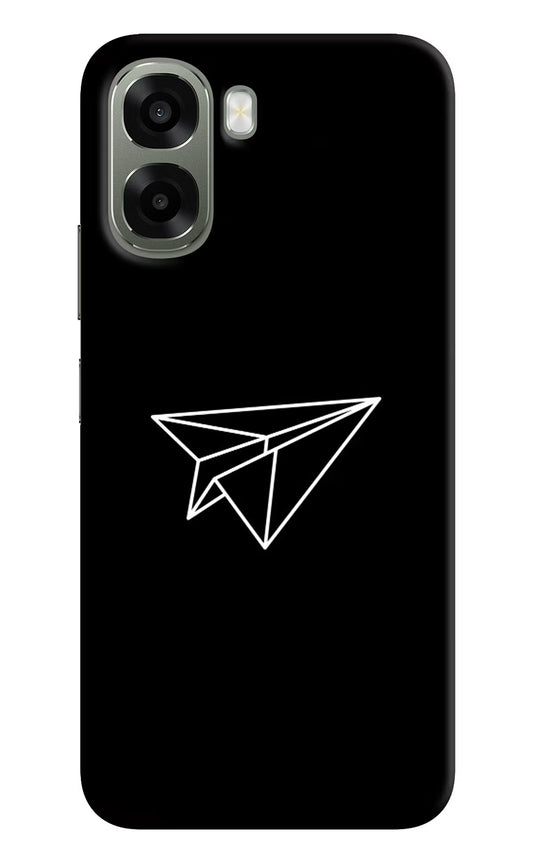Paper Plane White Oppo A6x 5G Hard Case Back Cover by Casekaro