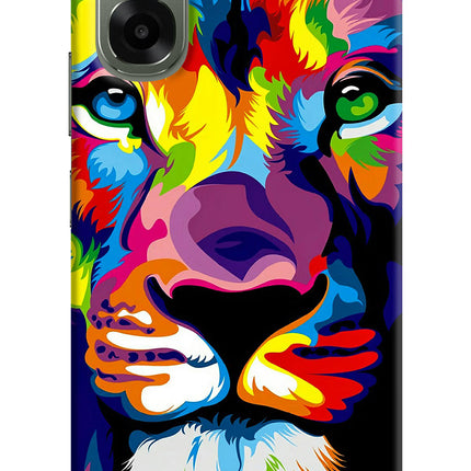Lion Oppo A6x 5G Hard Case Back Cover by Casekaro