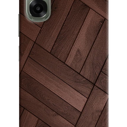 Wooden Texture Design Oppo A6x 5G Hard Case Back Cover by Casekaro