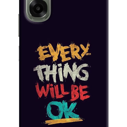Everything Will Be Ok Oppo A6x 5G Hard Case Back Cover by Casekaro