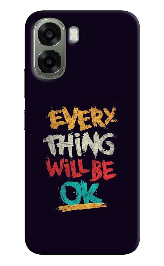 Everything Will Be Ok Oppo A6x 5G Hard Case Back Cover by Casekaro