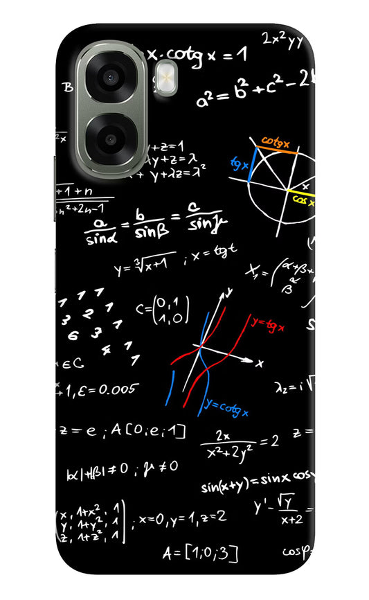 Mathematics Formula Oppo A6x 5G Hard Case Back Cover by Casekaro