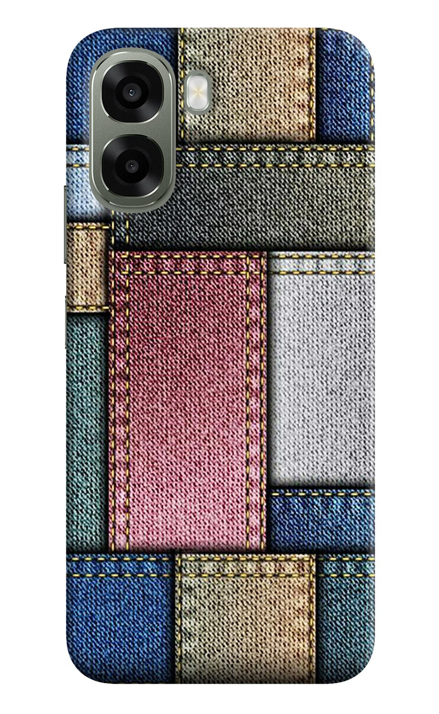 Multicolor Jeans Oppo A6x 5G Back Cover, Hard case