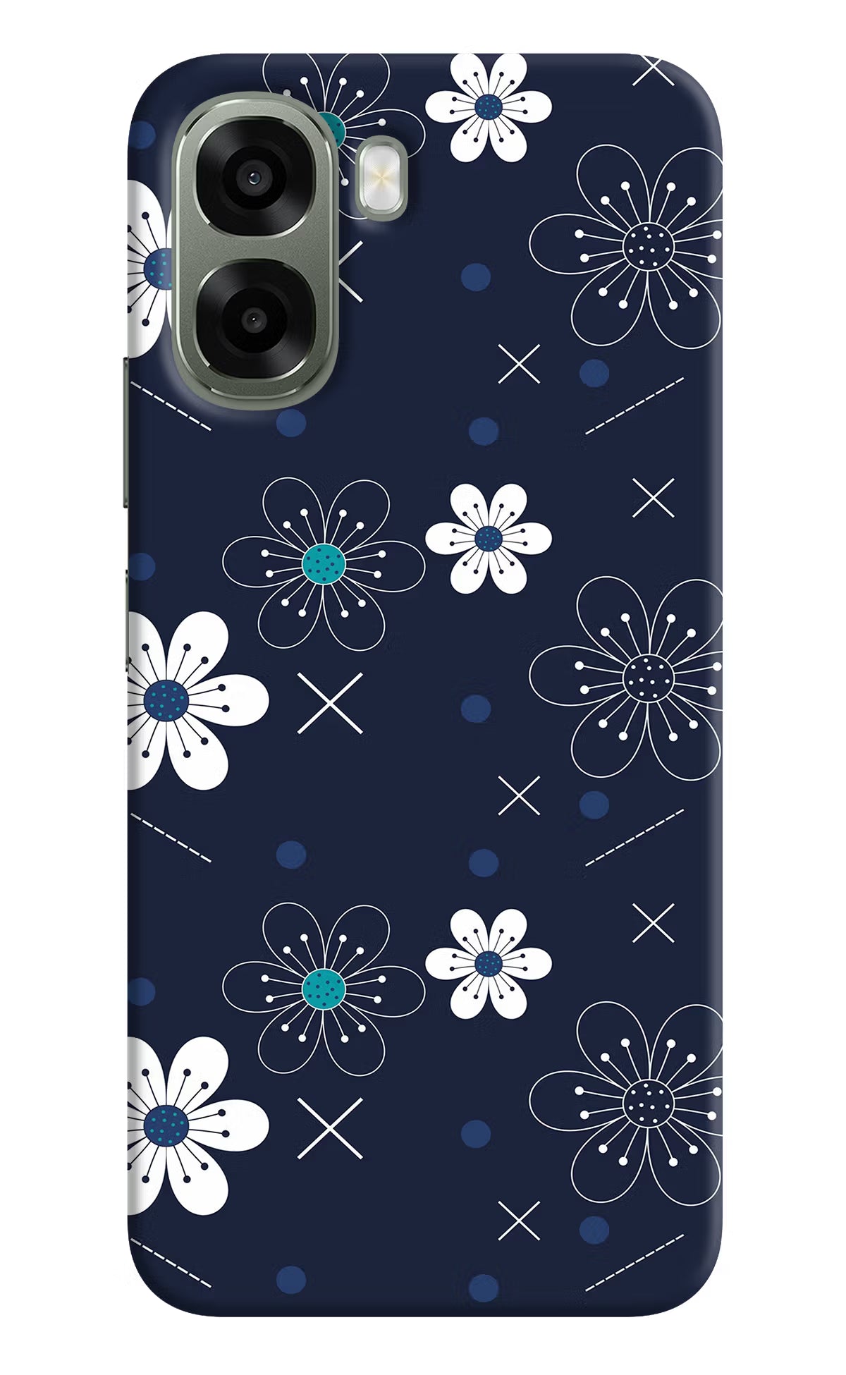 Flowers Oppo A6x 5G Back Cover