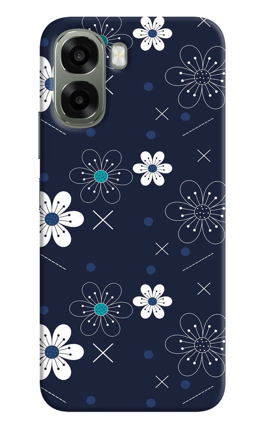 Flowers Oppo A6x 5G Hard Case Back Cover by Casekaro
