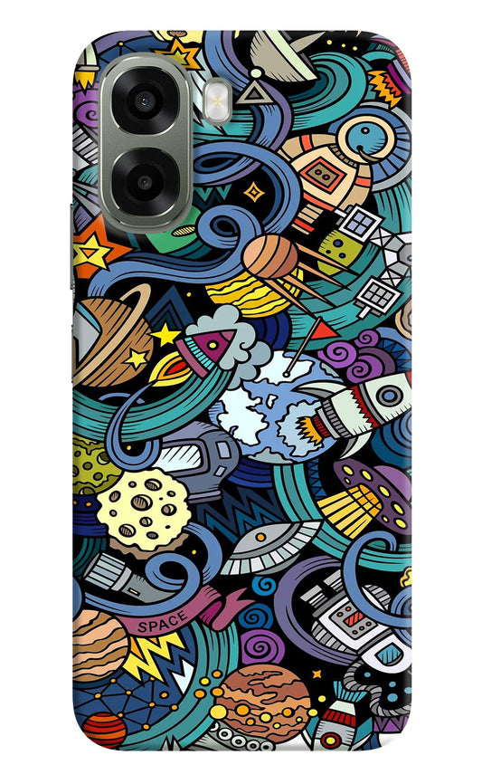 Space Abstract Oppo A6x 5G Hard Case Back Cover by Casekaro