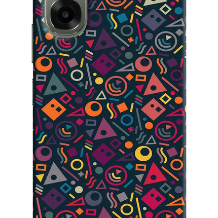 Geometric Abstract Oppo A6x 5G Hard Case Back Cover by Casekaro