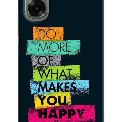 Do More Of What Makes You Happy Oppo A6x 5G Hard Case Back Cover by Casekaro