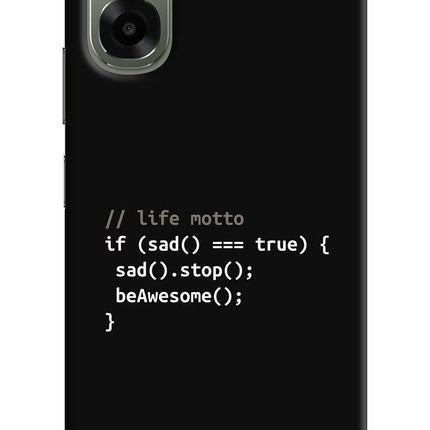 Life Motto Code Oppo A6x 5G Hard Case Back Cover by Casekaro