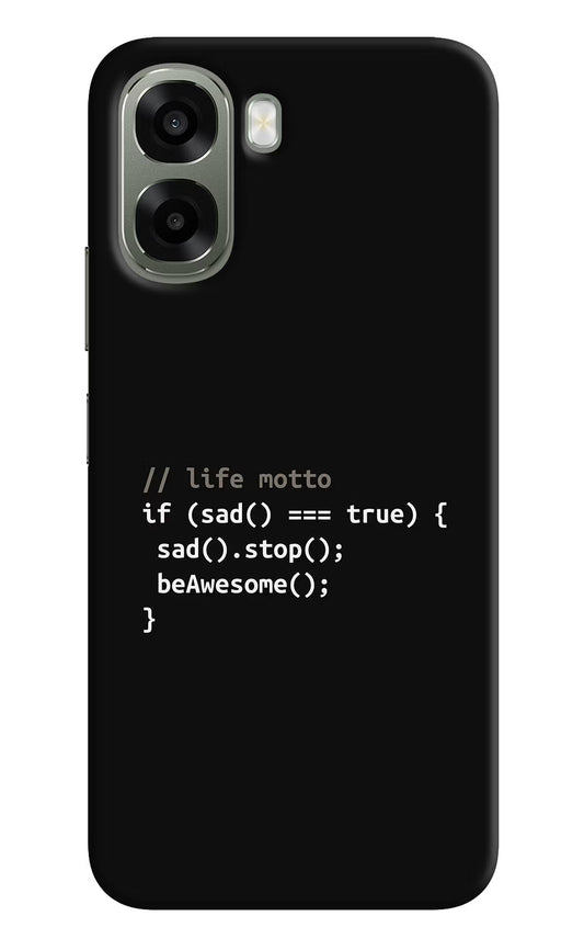 Life Motto Code Oppo A6x 5G Hard Case Back Cover by Casekaro