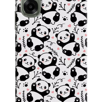 Cute Panda Oppo A6x 5G Hard Case Back Cover by Casekaro