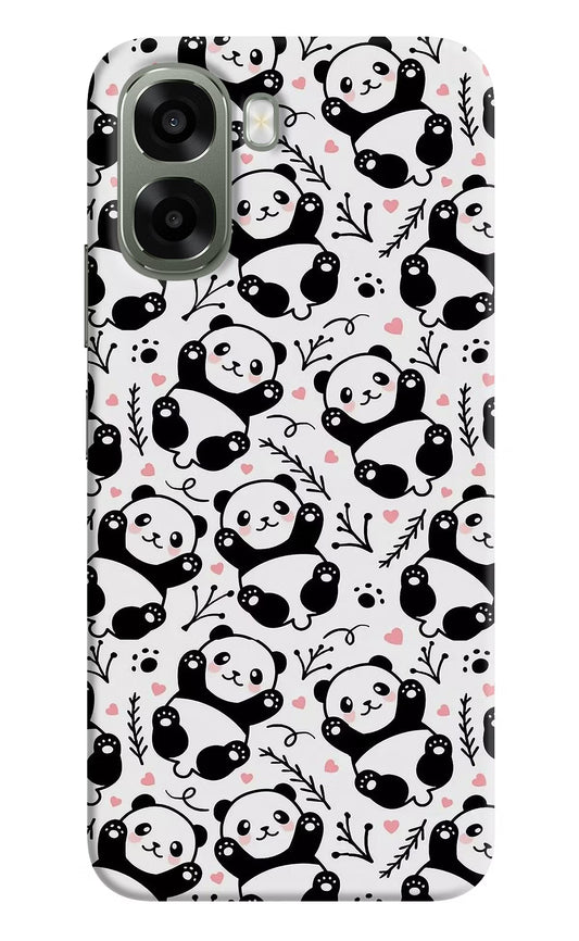 Cute Panda Oppo A6x 5G Hard Case Back Cover by Casekaro