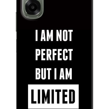 I Am Not Perfect But I Am Limited Edition Oppo A6x 5G Hard Case Back Cover by Casekaro