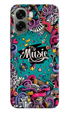 Music Graffiti Oppo A6x 5G Hard Case Back Cover by Casekaro