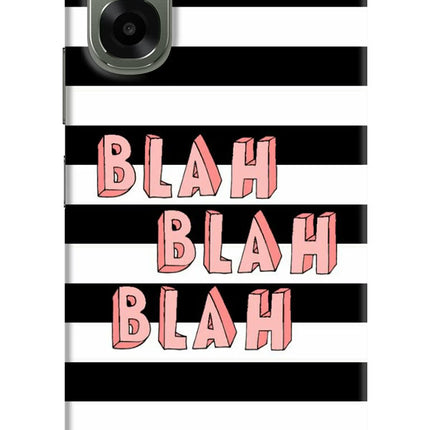 Blah Blah Blah Oppo A6x 5G Hard Case Back Cover by Casekaro