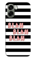 Blah Blah Blah Oppo A6x 5G Hard Case Back Cover by Casekaro