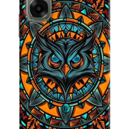 Angry Owl Art Oppo A6x 5G Hard Case Back Cover by Casekaro