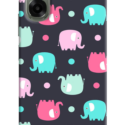 Elephants Oppo A6x 5G Hard Case Back Cover by Casekaro