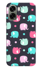 Elephants Oppo A6x 5G Hard Case Back Cover by Casekaro