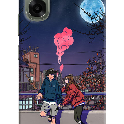 Chilling Couple Oppo A6x 5G Hard Case Back Cover by Casekaro