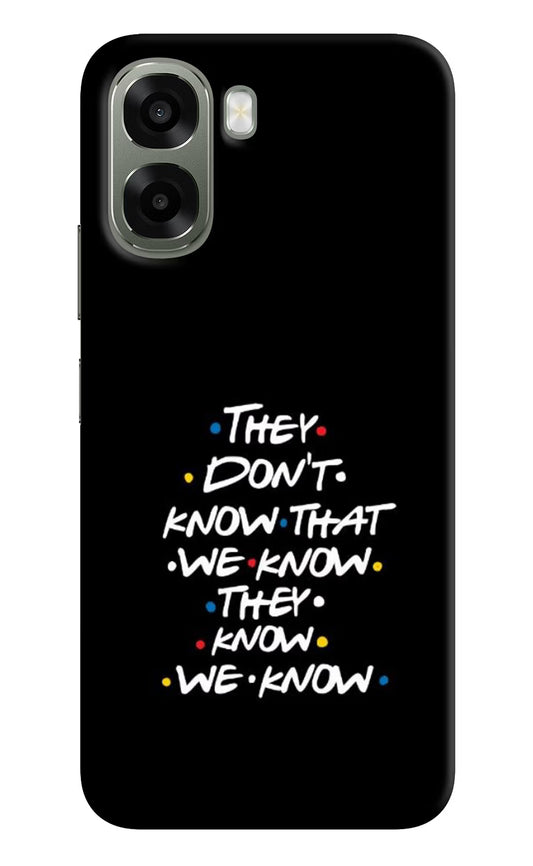 FRIENDS Dialogue Oppo A6x 5G Hard Case Back Cover by Casekaro