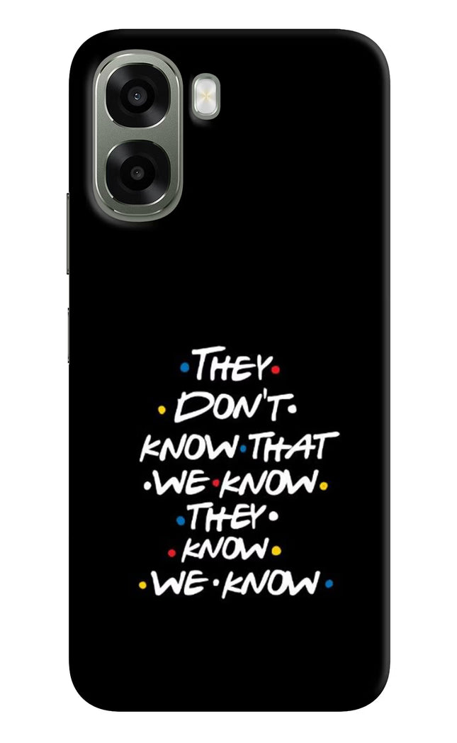 FRIENDS Dialogue Oppo A6x 5G Hard Case Back Cover by Casekaro
