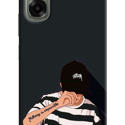 Aesthetic Boy Oppo A6x 5G Hard Case Back Cover by Casekaro