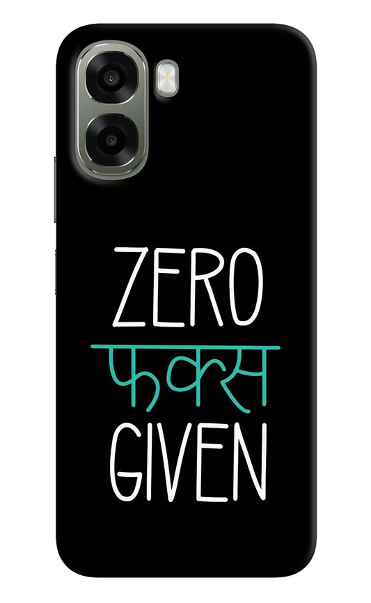 Zero Fucks Given Oppo A6x 5G Hard Case Back Cover by Casekaro
