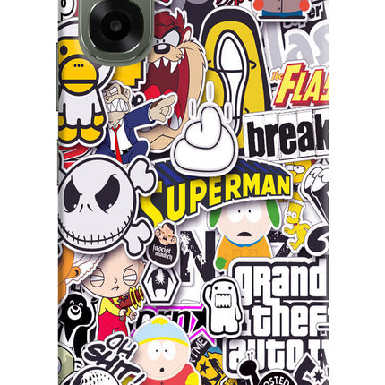 Sticker Bomb Oppo A6x 5G Hard Case Back Cover by Casekaro