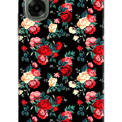 Rose Pattern Oppo A6x 5G Hard Case Back Cover by Casekaro