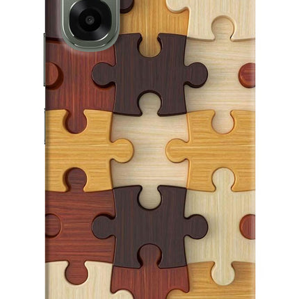 Wooden Puzzle Oppo A6x 5G Hard Case Back Cover by Casekaro
