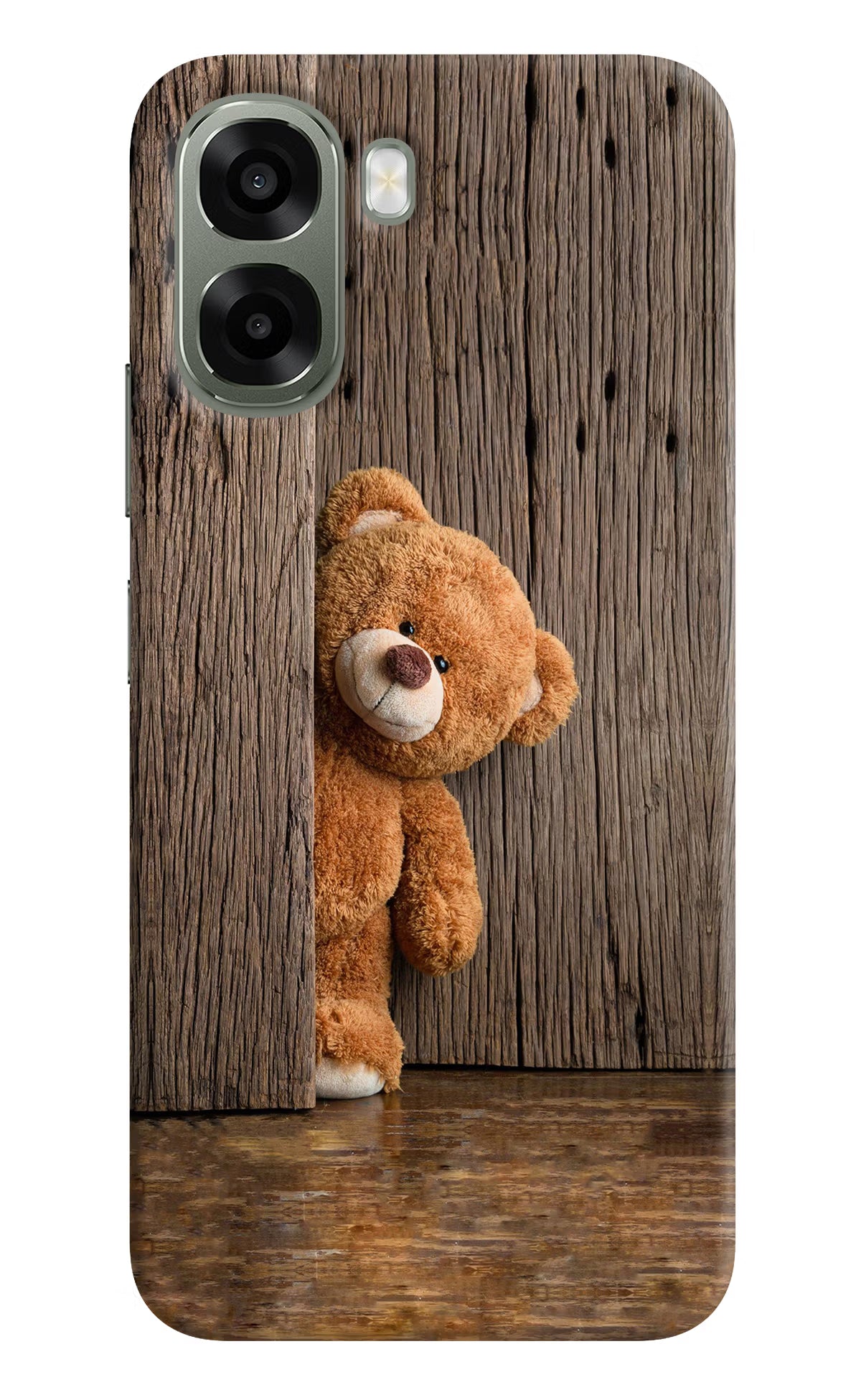 Teddy Wooden Oppo A6x 5G Back Cover