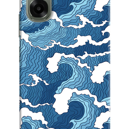 Blue Waves Oppo A6x 5G Hard Case Back Cover by Casekaro
