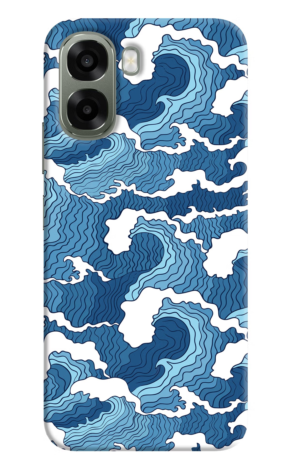 Blue Waves Oppo A6x 5G Back Cover