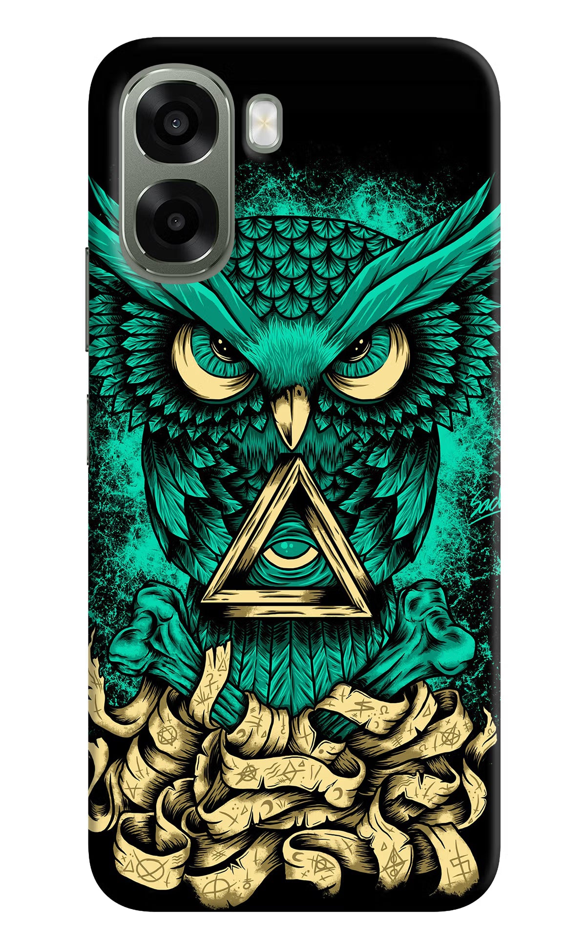 Green Owl Oppo A6x 5G Back Cover